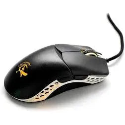 Ducky Mouse Feather Black and White - Omron D2FC-F-K 60M switches; PixArt sensor; 16000 DPI.-1